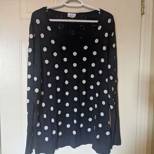 Old Navy polka dot sweater in Navy
